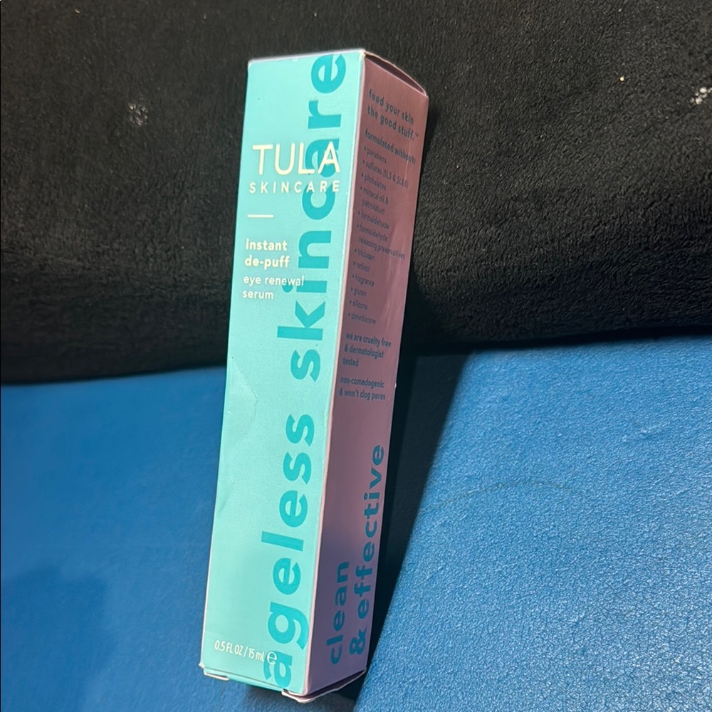 Tula Skincare Instant De-Puff Eye Renewal Serum - Aqua and Pink